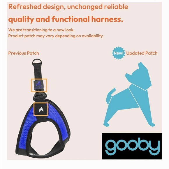 Gooby Escape Free Easy Fit Dog Harness, Red, NWT - Picture 5 of 6